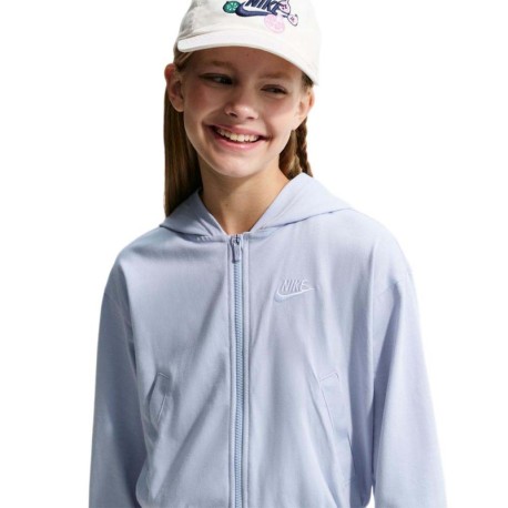Nike Sportswear Felpa Palestra Logo Piccolo Lilla Bambina
