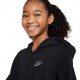 Nike Sportswear Felpa Palestra Logo Piccolo Nero Bambina