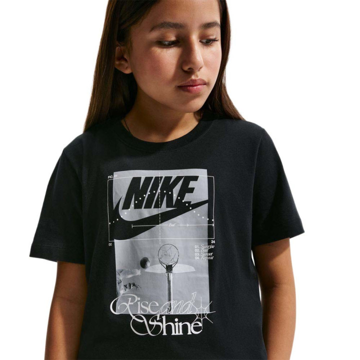 Nike Sportswear Maglietta Palestra Big Logo Nero Bambino