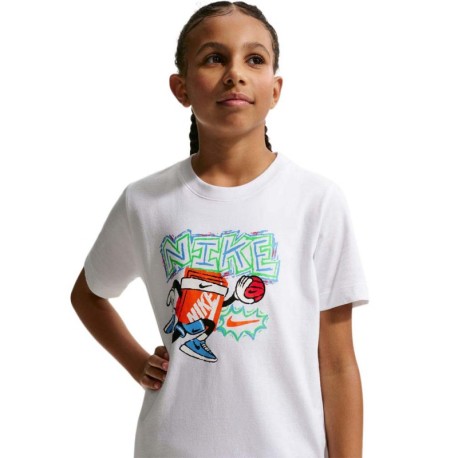 Nike Sportswear Maglietta Palestra Graphic Bianco Bambino