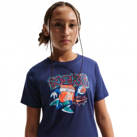 Nike Sportswear Maglietta Palestra Graphic Blu Bambino