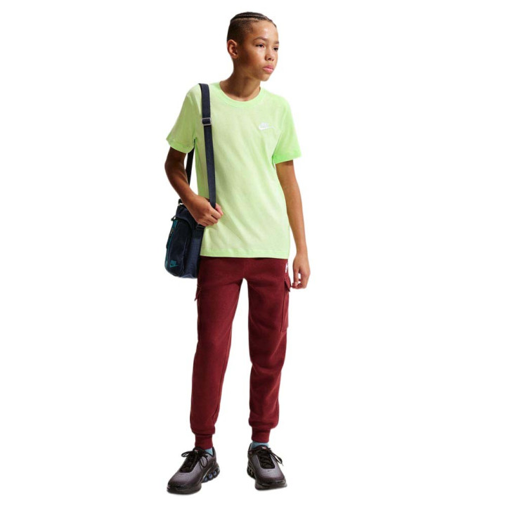 Nike Sportswear Maglietta Palestra Logo Piccolo Lime Bambino