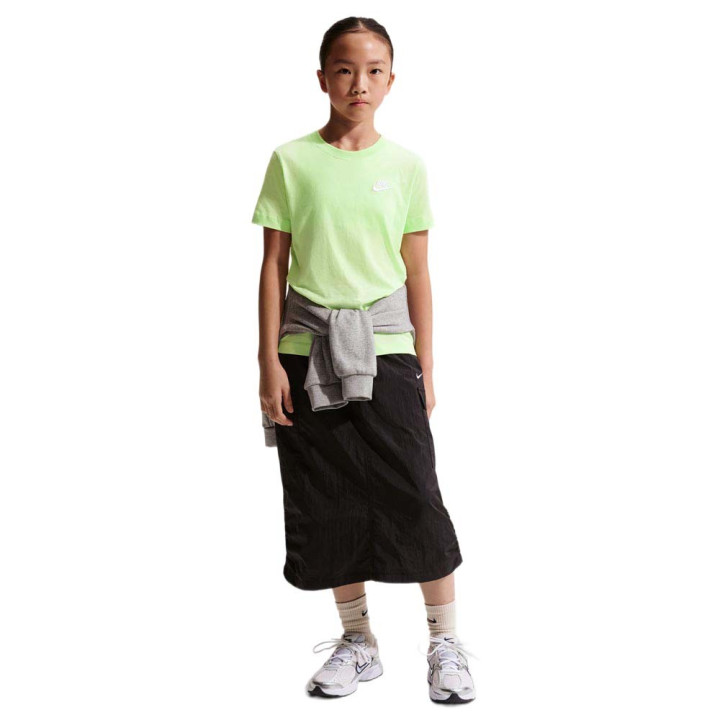 Nike Sportswear Maglietta Palestra Logo Piccolo Lime Bambino