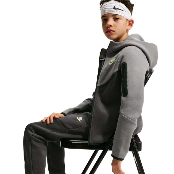Nike Sportswear Tech Pantaloni Con Polsino Grigio Antracite Bambino