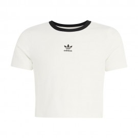 ADIDAS Originals Maglietta Palestra Crop Bianco Bambina