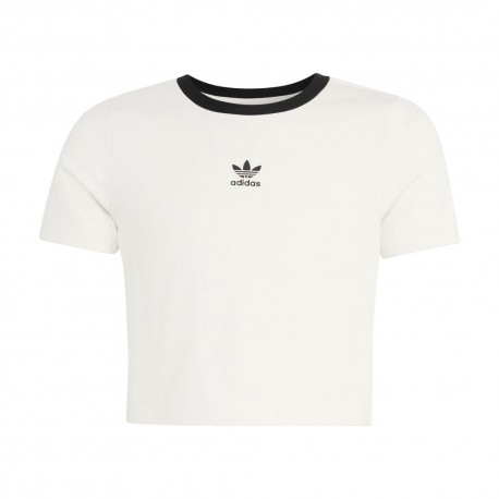 ADIDAS Originals Maglietta Palestra Crop Bianco Bambina