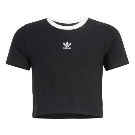 ADIDAS Originals Maglietta Palestra Crop Nero Bambina