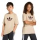 ADIDAS Originals Maglietta Palestra Logo Tono Su Tono Beige Bambino
