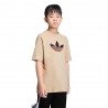 ADIDAS Originals Maglietta Palestra Logo Tono Su Tono Beige Bambino