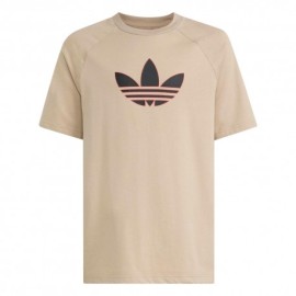 ADIDAS Originals Maglietta Palestra Logo Tono Su Tono Beige Bambino