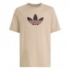 ADIDAS Originals Maglietta Palestra Logo Tono Su Tono Beige Bambino