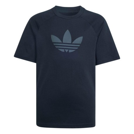 ADIDAS Originals Maglietta Palestra Logo Tono Su Tono Nero Bambino