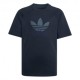 ADIDAS Originals Maglietta Palestra Logo Tono Su Tono Nero Bambino