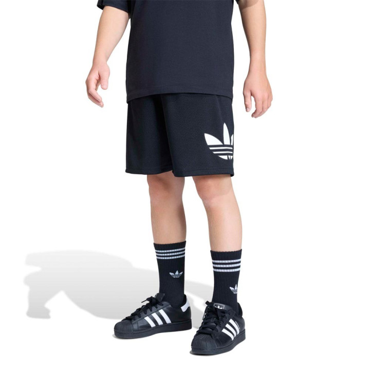 ADIDAS Originals Shorts Sportivi Big Logo Nero Bambino