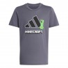 ADIDAS Maglietta Palestra Minecraft Logo Nero Bambino