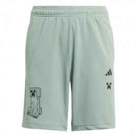 ADIDAS Shorts Sportivi Piquet Verde Bambino