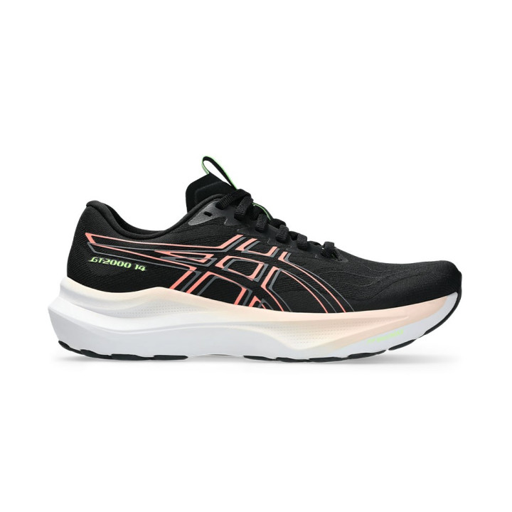 Asics Gt-2000 14 Nero Sun Coral - Scarpe Running Donna
