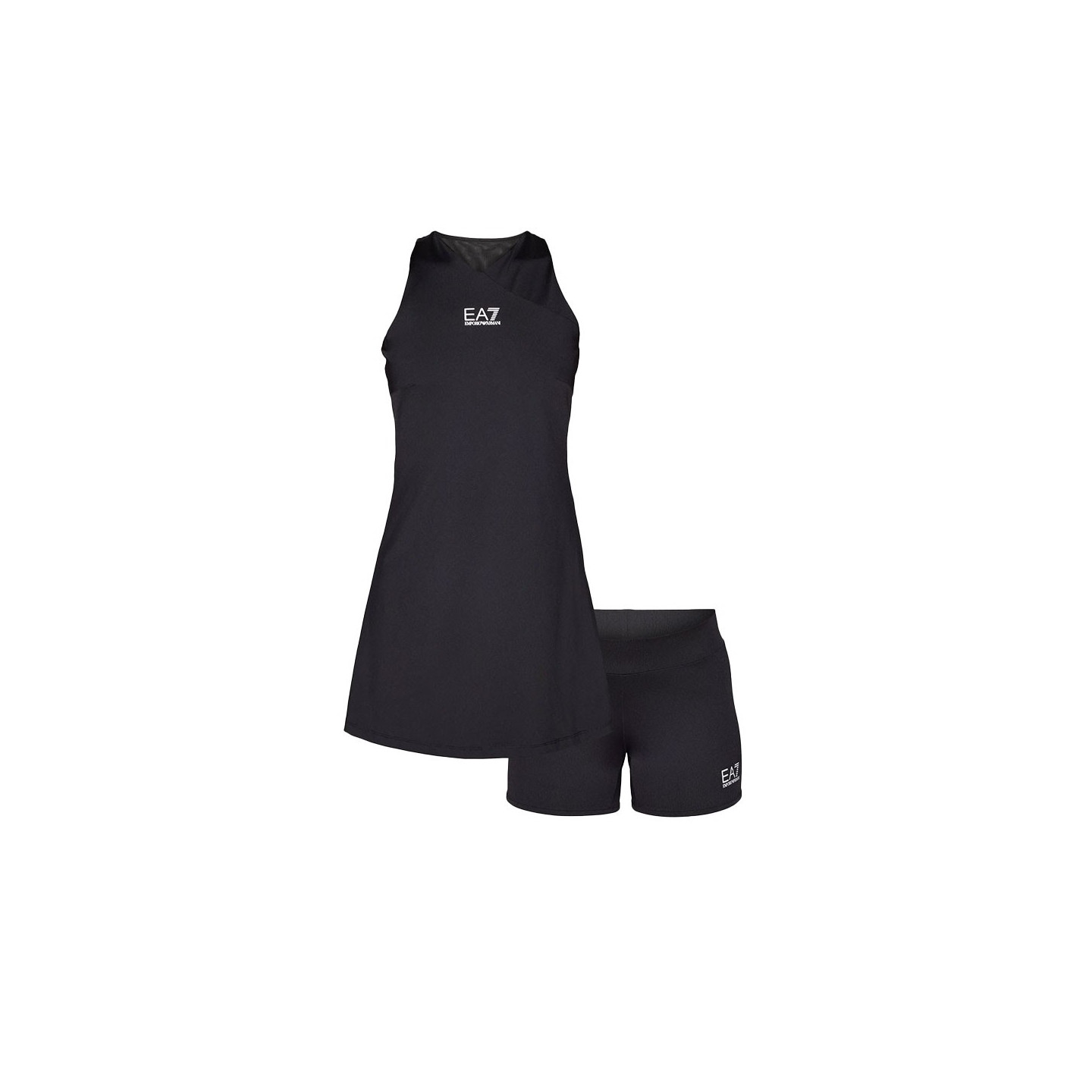 Emporio Armani Ea7 Donna Nero - Abito Da Tennis Pro - Dresses - S - Immagine 2