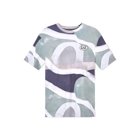 Ea7 T-Shirt Tennis Pro Graphic Sonego Fancy Verde Uomo