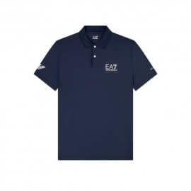 Ea7 Polo Tennis Ventus7 Navy Blue Uomo