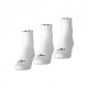 ADIDAS Originals Quarter 3 Back Stripes Calza Quarter 3 Pack Bianco