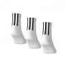 ADIDAS Originals Quarter 3 Back Stripes Calza Quarter 3 Pack Bianco