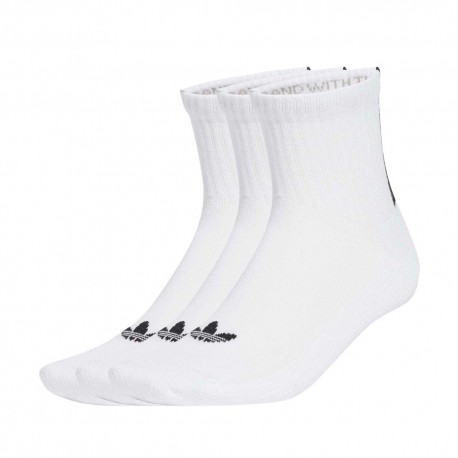 ADIDAS Originals Quarter 3 Back Stripes Calza Quarter 3 Pack Bianco S
