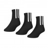 ADIDAS Originals Quarter 3 Back Stripes Calza Quarter 3 Pack Nero