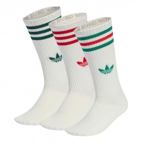 ADIDAS Originals 3-Stripes High Calza Tris Pack Bianco L