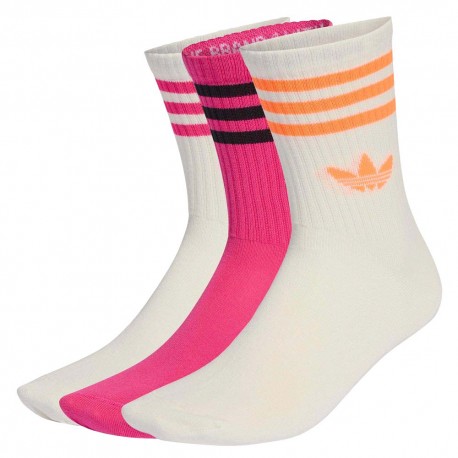 Adidas Bianco Mid Cut Crew 3 Pack - Calze - Taglia 43-45 - Immagine 2