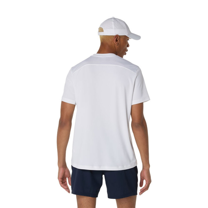 Asics T-Shirt Tennis Court Brilliant Bianco Uomo