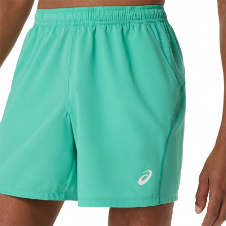 Asics Pantaloncini Tennis Court 7" Aurora Verde Uomo