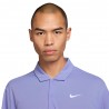 Nike Polo Tennis Court Dri-Fit Light Thistle Bianco Uomo