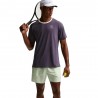 Nike T-Shirt Tennis Court Advantage Dark Raisin Volt Uomo