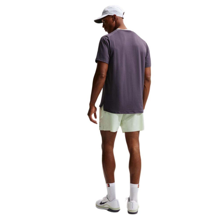 Nike Short Tennis Court Advantage Volt Tint Nero Uomo