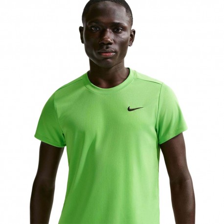 Nike T-Shirt Tennis Court Victory Mean Verde Uomo