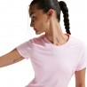 Nike T-Shirt Tennis Victory Rosa Foam Nero Donna