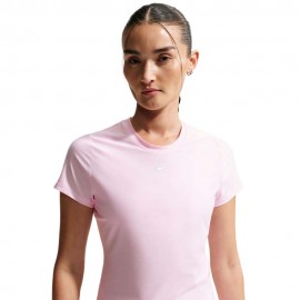 Nike T-Shirt Tennis Victory Rosa Foam Nero Donna