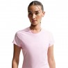 Nike T-Shirt Tennis Victory Rosa Foam Nero Donna