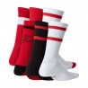 Nike Calze 6 Pack Rosso Bianco