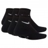 Nike Calze Quorter Pack 6 Nero