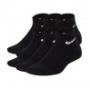 Nike Calze Quorter Pack 6 Nero