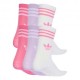 ADIDAS Originals Calza 6 Pack Bianco Rosa