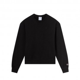 Champion Felpa Girocollo Nero Donna