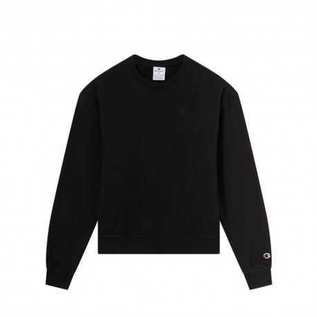 Champion Felpa Girocollo Nero Donna