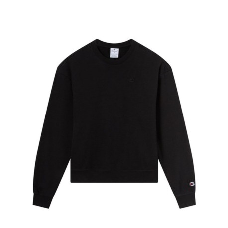 Champion Felpa Girocollo Nero Donna