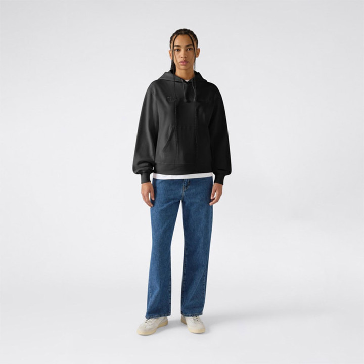 Champion Felpa Logo Tonale Nero Donna