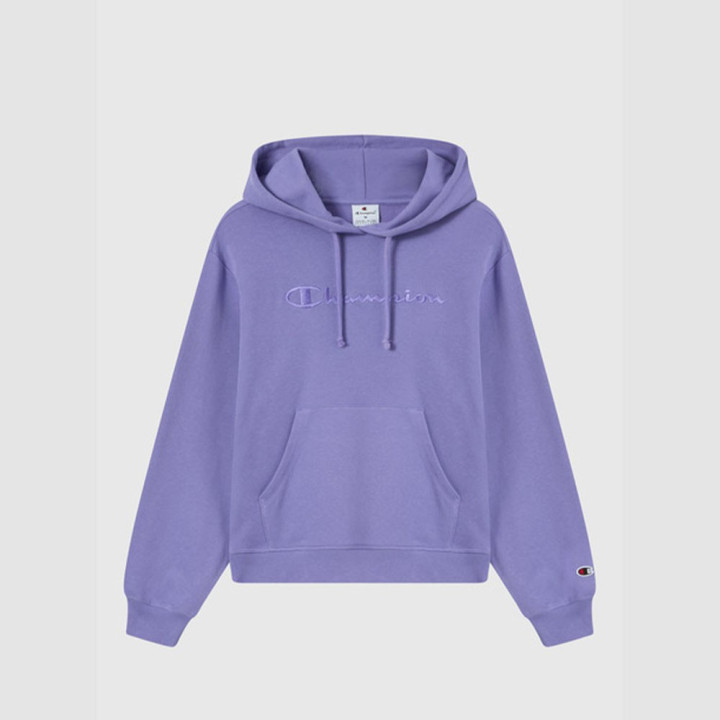 Champion Felpa Logo Tonale Viola Donna