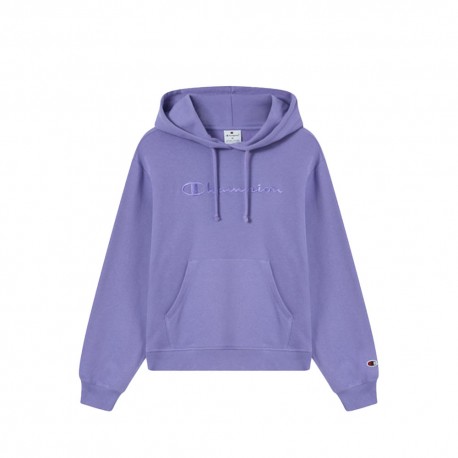 Champion Felpa Logo Tonale Viola Donna