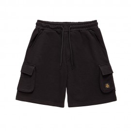 Refrigiwear Shorts Tasca Laterare Jersey Nero Uomo